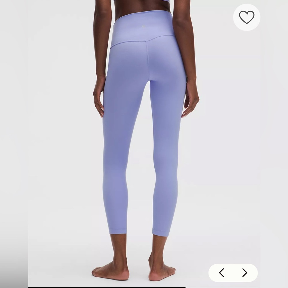 NWT $98 Lululemon Align™ High-Rise Pant 25" in Dusty Lilac Size 6 Leggings - Picture 4 of 10